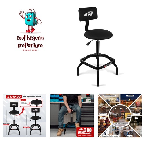 Shop stool with backrest - stool,