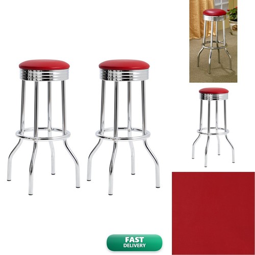 Coaster 2299r red metal swivel - red,