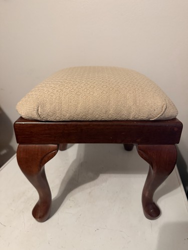 Wood vanity bench stool - wood,