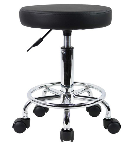 Round rolling stool with - round,