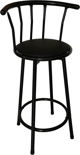 Black breakfast bar stool - black,